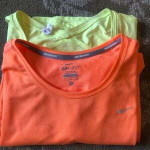 Nike Dri-FIT Running Shirts - Orange/Yellow/ Shirts , other shirt Under-armor